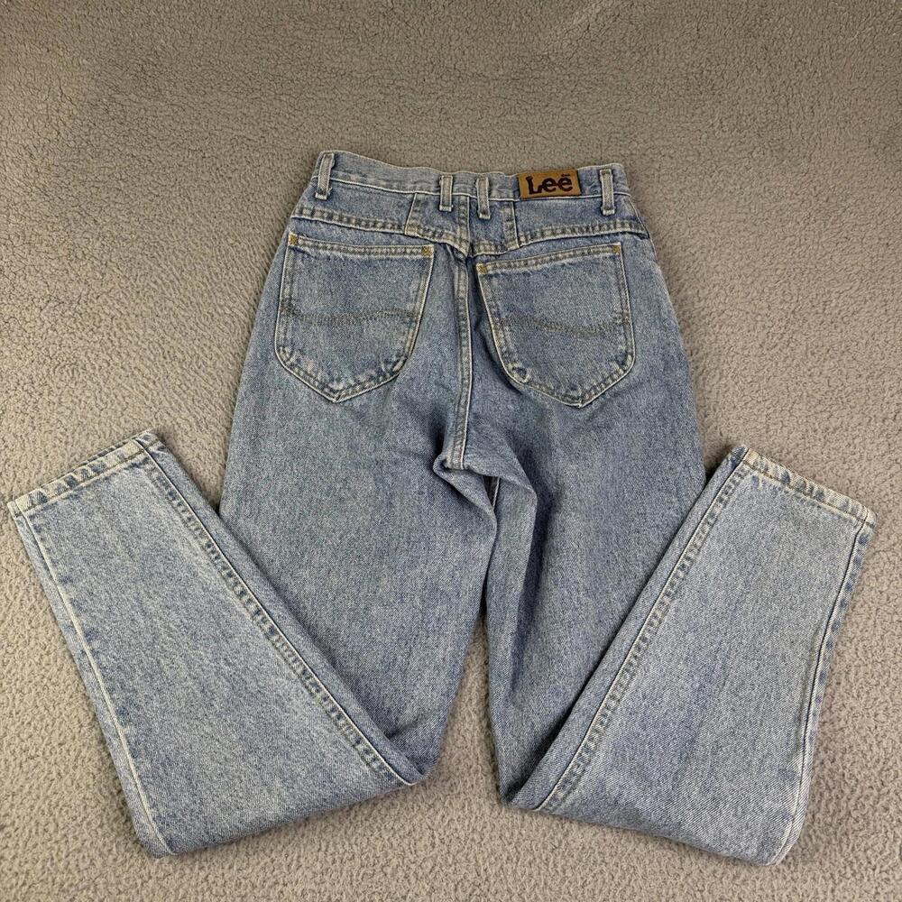 LEE Vintage Riders High Rise Taper Leg Blue Denim Mom Jeans Women’s 26x29